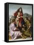 Madonna and Child with Saint Matthew and the Angel-Andrea del Sarto-Framed Stretched Canvas