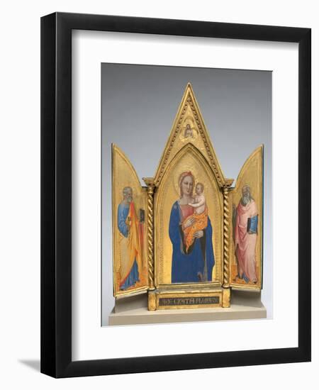 Madonna and Child with Saint Peter and Saint John the Evangelist, C.1360-Nardo Di Cione-Framed Giclee Print