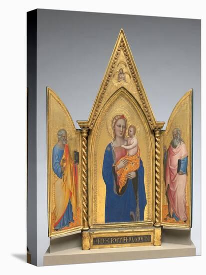 Madonna and Child with Saint Peter and Saint John the Evangelist, C.1360-Nardo Di Cione-Stretched Canvas