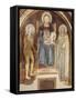 Madonna and Child with Saints, 14th-15th Century-null-Framed Stretched Canvas