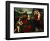 Madonna and Child with Saints Agnes and John the Baptist-Titian (Tiziano Vecelli)-Framed Giclee Print