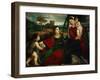 Madonna and Child with Saints Agnes and John the Baptist-Titian (Tiziano Vecelli)-Framed Giclee Print