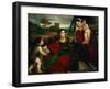 Madonna and Child with Saints Agnes and John the Baptist-Titian (Tiziano Vecelli)-Framed Giclee Print