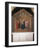 Madonna and Child with Saints and Christ in Pieta, 1461-63-Sano di Pietro Sano di Pietro-Framed Giclee Print