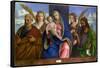 Madonna and Child with Saints. c.1500-Giovanni Bellini-Framed Stretched Canvas
