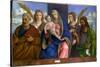 Madonna and Child with Saints. c.1500-Giovanni Bellini-Stretched Canvas