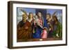 Madonna and Child with Saints. c.1500-Giovanni Bellini-Framed Giclee Print