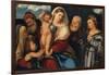 Madonna and Child with Saints, c.1520-50-Bonifacio Veronese-Framed Giclee Print