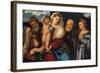 Madonna and Child with Saints, c.1520-50-Bonifacio Veronese-Framed Giclee Print