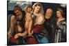 Madonna and Child with Saints, c.1520-50-Bonifacio Veronese-Stretched Canvas