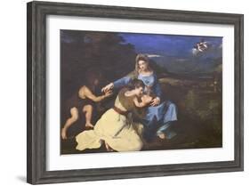 Madonna and Child with Saints, C.1625, after Titian-Pietro da Cortona-Framed Giclee Print