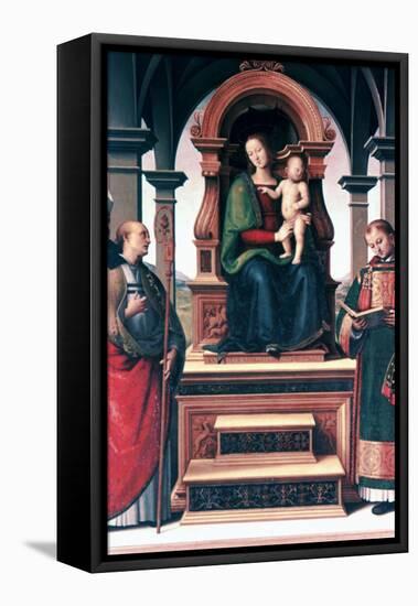 Madonna and Child with Saints, C1470-1523-Perugino-Framed Stretched Canvas