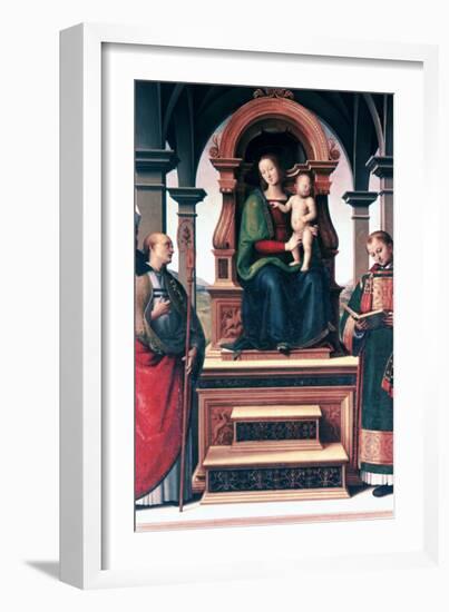 Madonna and Child with Saints, C1470-1523-Perugino-Framed Giclee Print