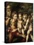 Madonna and Child with Saints, Ca. 1524-Parmigianino-Stretched Canvas