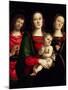 Madonna and Child with Saints Catherine of Alexandria and John the Baptist-Perugino-Mounted Giclee Print