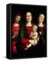 Madonna and Child with Saints Catherine of Alexandria and John the Baptist-Perugino-Framed Stretched Canvas