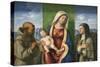 Madonna and Child with Saints Francis and Clare-Giovanni Battista Cima-Stretched Canvas