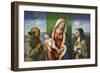 Madonna and Child with Saints Francis and Clare-Giovanni Battista Cima-Framed Art Print