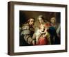 Madonna and Child with Saints John, Anna and Rocco, circa 1785-Gaetano Gandolfi-Framed Giclee Print