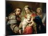 Madonna and Child with Saints John, Anna and Rocco, circa 1785-Gaetano Gandolfi-Mounted Giclee Print