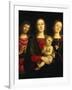 Madonna and Child with Saints John the Baptist and Catherine of Alexandria-Pietro Perugino-Framed Giclee Print