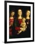 Madonna and Child with Saints John the Baptist and Catherine of Alexandria-Pietro Perugino-Framed Giclee Print