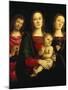 Madonna and Child with Saints John the Baptist and Catherine of Alexandria-Pietro Perugino-Mounted Giclee Print