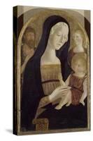 Madonna and Child with Saints John the Baptist and Mary Magdalene-null-Stretched Canvas