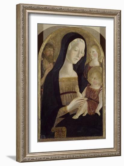 Madonna and Child with Saints John the Baptist and Mary Magdalene-null-Framed Giclee Print