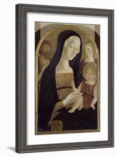 Madonna and Child with Saints John the Baptist and Mary Magdalene-null-Framed Giclee Print