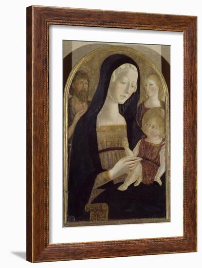 Madonna and Child with Saints John the Baptist and Mary Magdalene-null-Framed Giclee Print