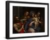 Madonna and Child with Saints John the Baptist, Mary Magdalene and Anne, C.1595-Giuseppe Cesari-Framed Giclee Print