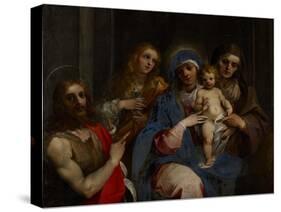 Madonna and Child with Saints John the Baptist, Mary Magdalene and Anne, C.1595-Giuseppe Cesari-Stretched Canvas