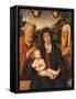 Madonna and Child with Saints Joseph and Simeon by Andrea Solario-null-Framed Stretched Canvas