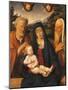 Madonna and Child with Saints Joseph and Simeon by Andrea Solario-null-Mounted Giclee Print