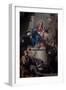 Madonna and Child with Saints Joseph-Giambattista Pittoni-Framed Giclee Print