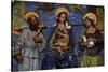 Madonna and Child with Saints, Majolica Enamel-null-Stretched Canvas