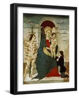 Madonna and Child with Saints, Painting-null-Framed Giclee Print