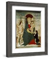 Madonna and Child with Saints, Painting-null-Framed Giclee Print