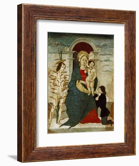 Madonna and Child with Saints, Painting-null-Framed Giclee Print