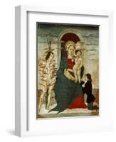 Madonna and Child with Saints, Painting-null-Framed Giclee Print