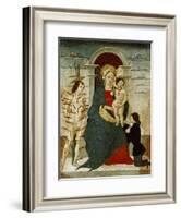 Madonna and Child with Saints, Painting-null-Framed Giclee Print