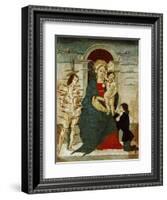 Madonna and Child with Saints, Painting-null-Framed Giclee Print