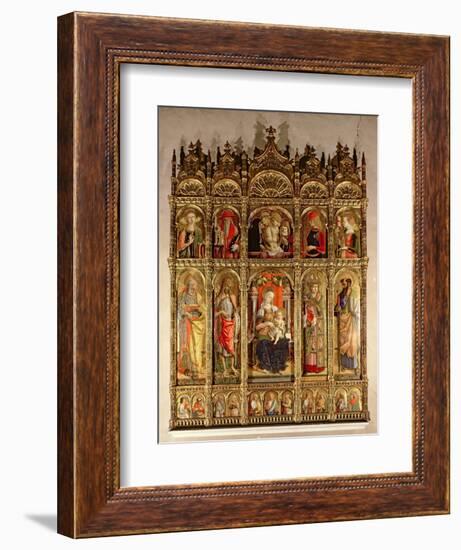 Madonna and Child with Saints, Polyptych, 1473-Carlo Crivelli-Framed Giclee Print