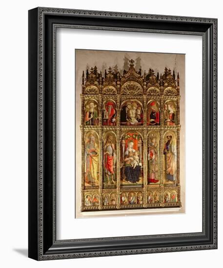 Madonna and Child with Saints, Polyptych, 1473-Carlo Crivelli-Framed Giclee Print