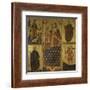 Madonna and Child with Saints-Paolo Veneziano-Framed Art Print
