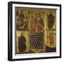 Madonna and Child with Saints-Paolo Veneziano-Framed Art Print