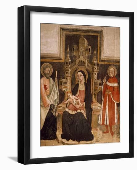 Madonna and Child with Saints-null-Framed Giclee Print