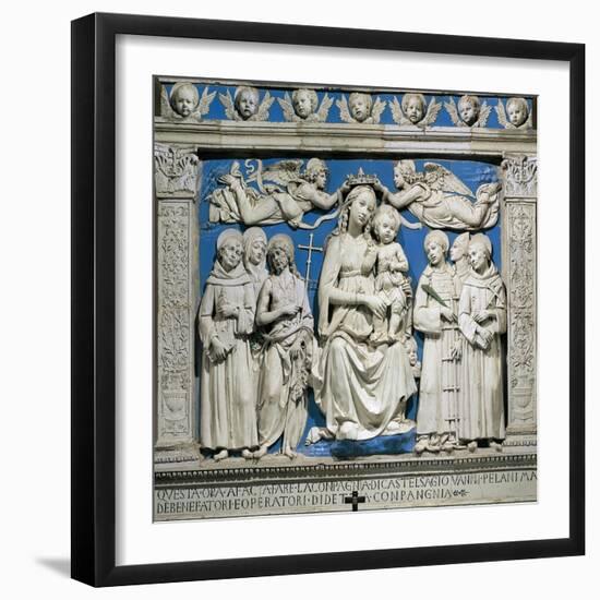 Madonna and Child with Saints-null-Framed Giclee Print