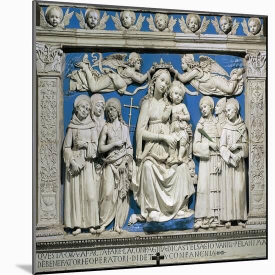 Madonna and Child with Saints-null-Mounted Giclee Print